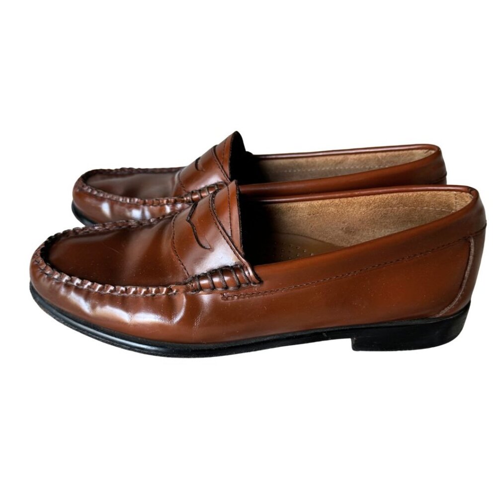 G.H. Bass & Co. Brown Leather Penny Loafers - Picture 2 of 5